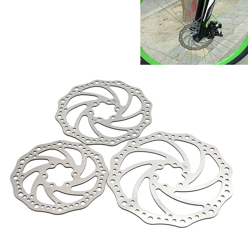 

180mm/160mm/140mm Stainless Steel Rotor Disc For Mountain Road Cruiser + 6pcs Bolts Bike Bicycle parts