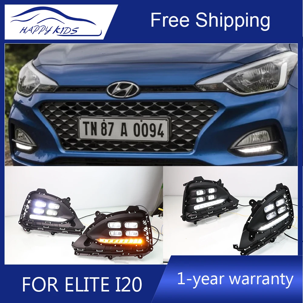 Стайлинг автомобиля Drl для Hyundai Elite I20 2018 с реле сигнала Matix водонепроницаемый 12 В