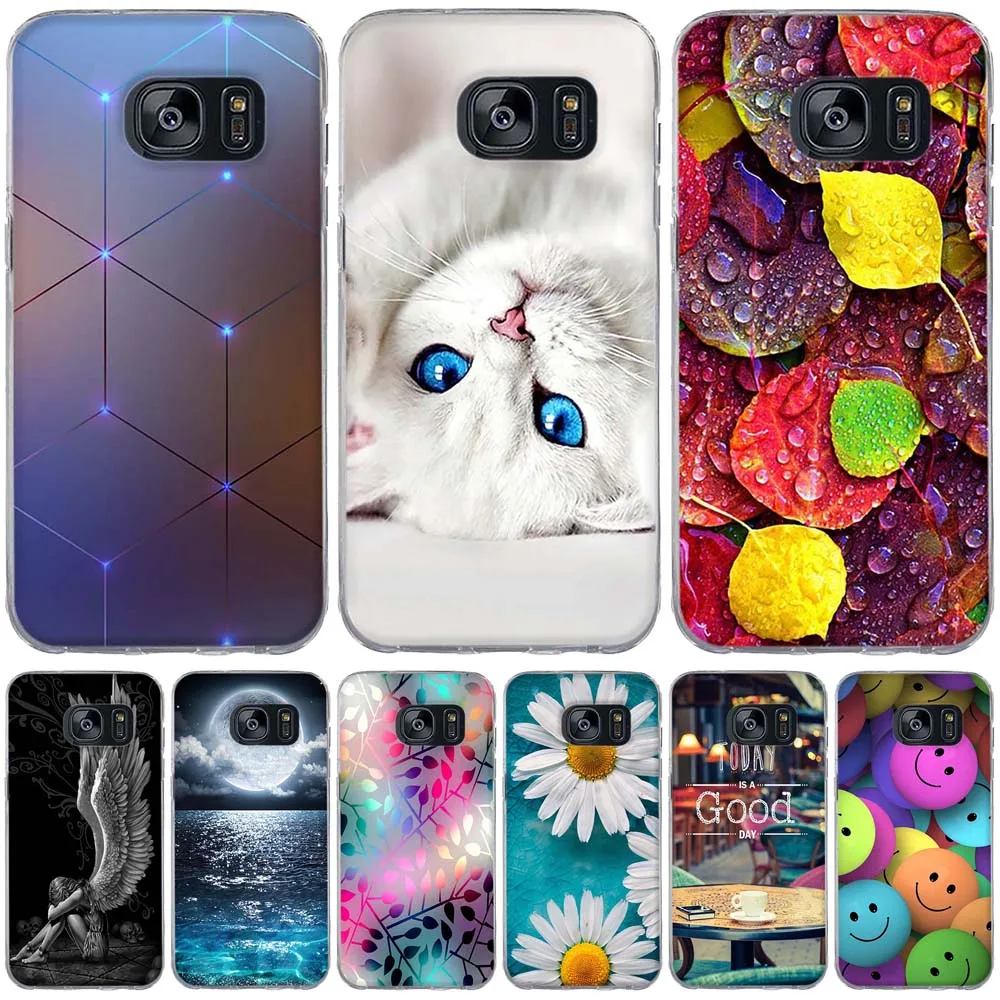

Case For Samsung Galaxy S7 Case Cover for Samsung Galaxy S5 S6 Case Silicon Cover for Samsung S7 edge S6 Edge S5 i9600 Cover bag