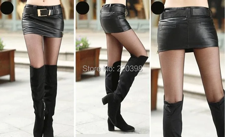 Aliexpress.com : Buy 2015 New Fashion Women PU Short Skirt leather ...