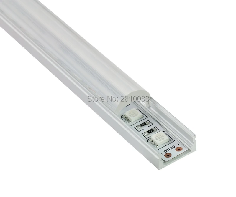 10Sets/Lot U Led aluminum profile or U Aluminium LED profile LED Channel profile for led strip 5630 for recessed wall lights