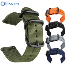 Нейлоновый холщовый ремешок для Xiaomi huami Amazfit Bip/Stratos 2 2 S 3/PACE/GTS/GTR 47 мм 42 ремешок для часов huawei Watch GT GT2 ремни