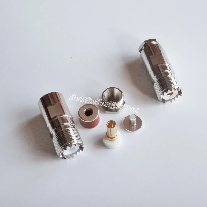 1X UHF Female SO239 SO 239 зажим для RG8X RG 8X LMR240 кабель RF разъем|clamp connector|clamps forclamping clamp |