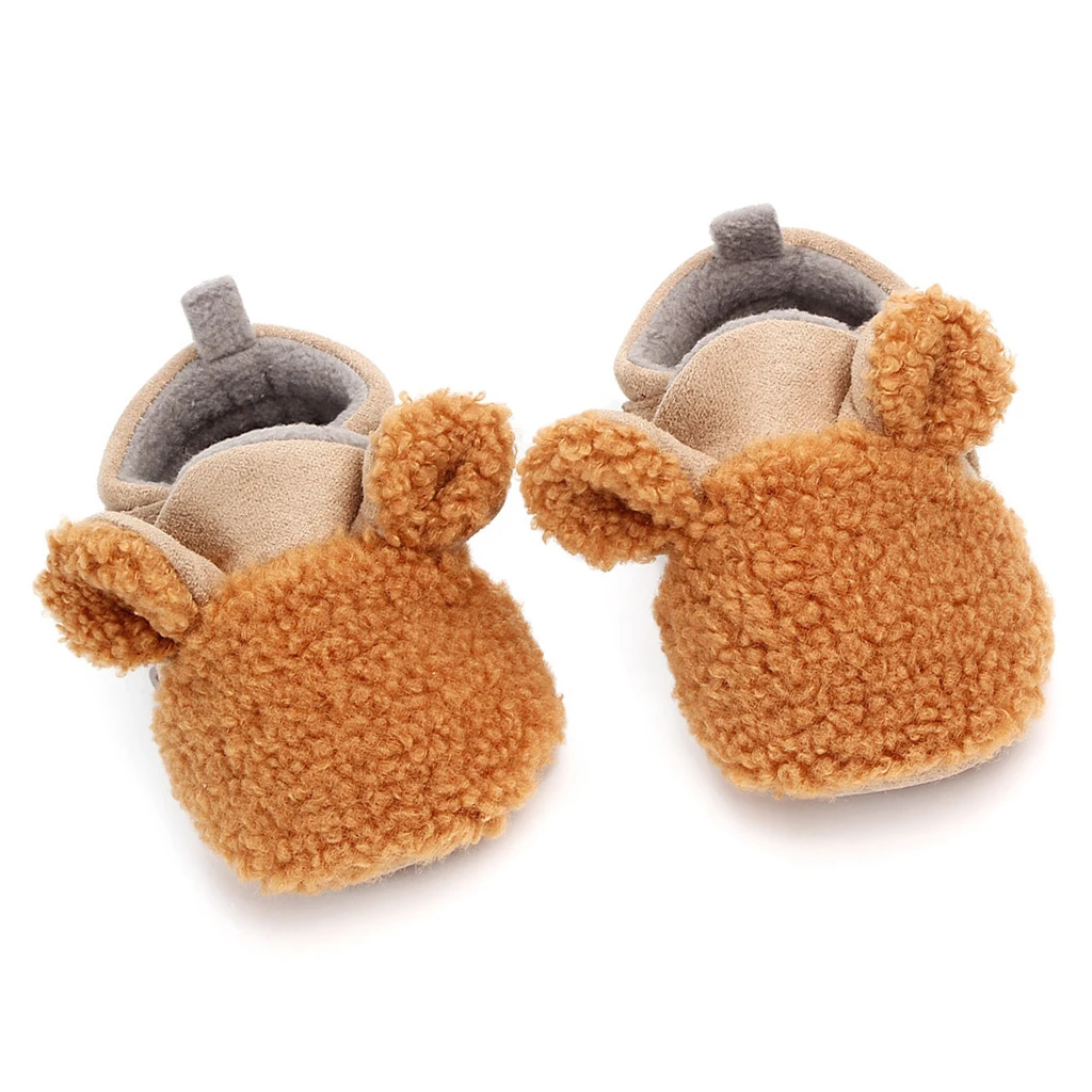 Toddler Baby Soft Sole Shoes Infant Sneakers Winter Warm Boots Trainer 0-15Months