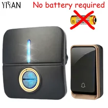 YIFAN New Wireless Doorbell NO battery Waterproof 150M Remote EU Plug led light home Door Bell