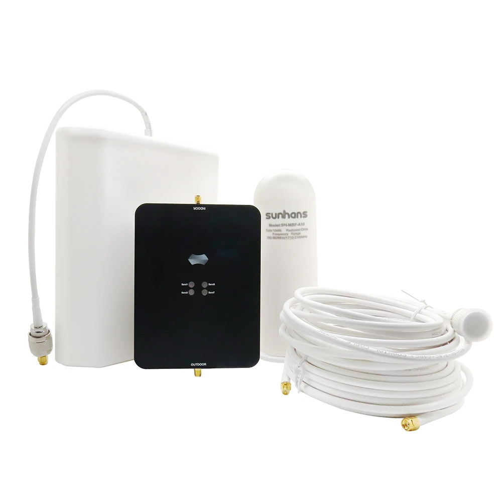 

Sunhans 2G 3G 4G CDMA PCS LTE Quad Band Cell Phone Signal Repeater Antenna 17dBm 3G 4G LTE 700 LTE 1700 Mobile Cellular Booster