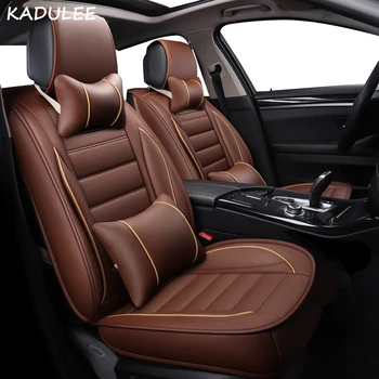

KADULEE pu leather universal car seat cover for Isuzu all models D-MAX mu-X 5 seats car styling auto accessories