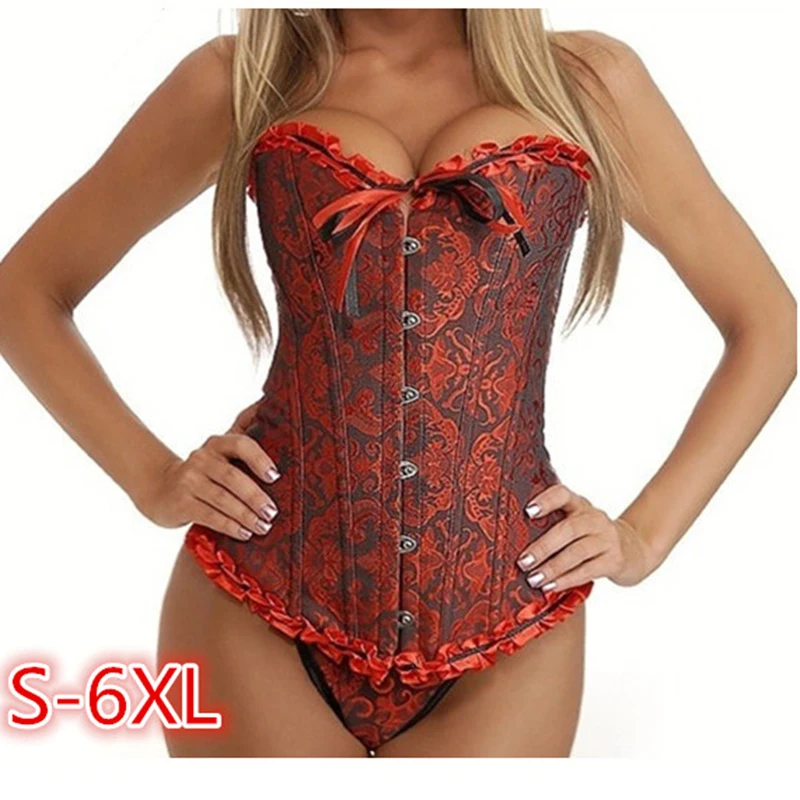 Женский атласный корсет с вышивкой размеры S 4XL/5XL/6XL|lace corset|corsets and bustierscorset plus |
