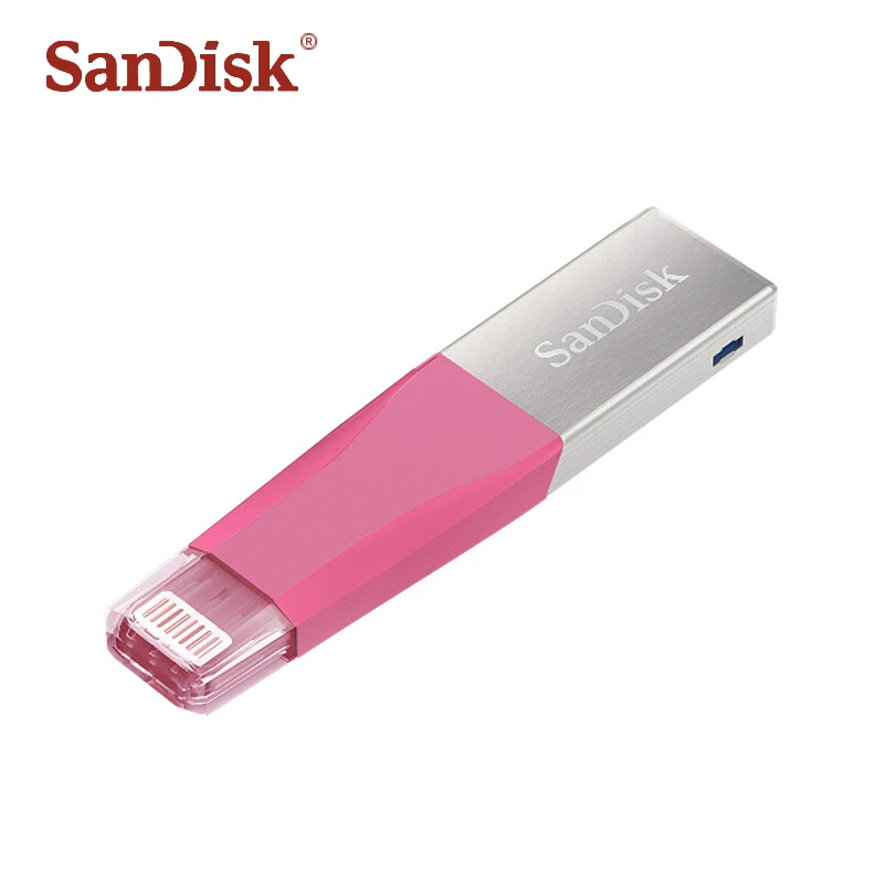 SanDisk USB 3 0 OTG флеш накопитель 32 Гб 64 Lightning на металлический 128 ГБ U диск для iPhone iPad iPod и