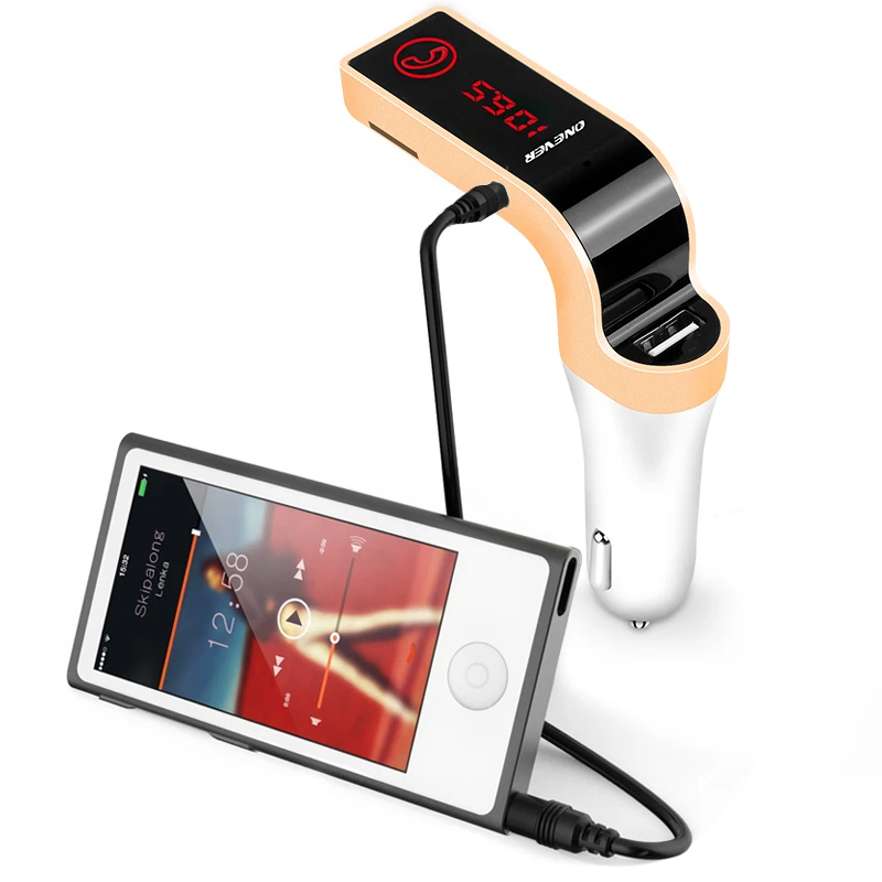 ONEVER 4 в 1 Беспроводной Hands Free Bluetooth fm передатчик модулятор Автомобильный комплект