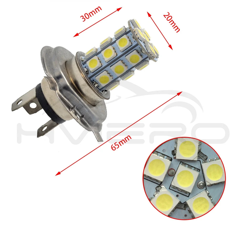 Авто Мото Мотоцикл светодиодная противотуманная фара 5050 27Led авто светильник дневной ходовой светильник головной светильник для парковки лампа для вождения Dc 12 В