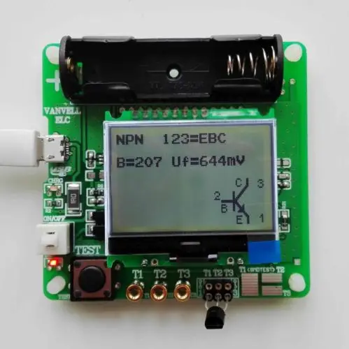 

newest version of inductor-capacitor resistance ESR meter DIY MG328 multifunction tester