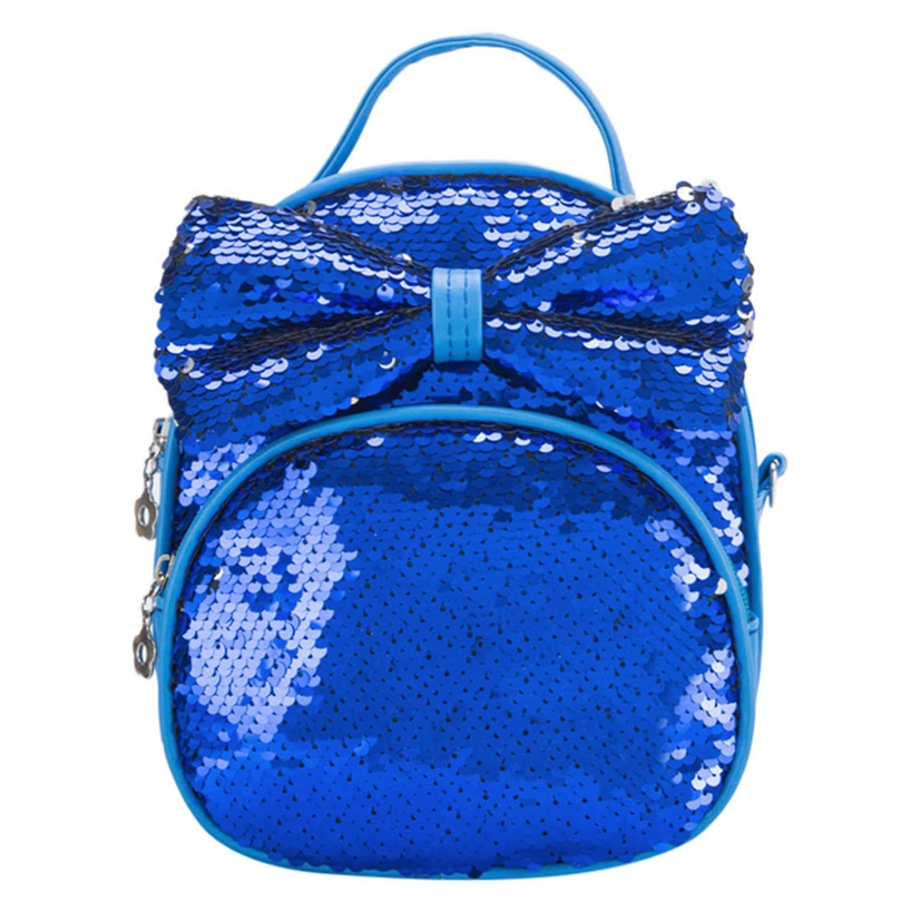 Aelicy модный шикарный мини-рюкзак для девочек с яркими блестками детская Наплечная Сумка для детского сада Детский рюкзак, Студенческая сумка маленькая - Цвет: BU