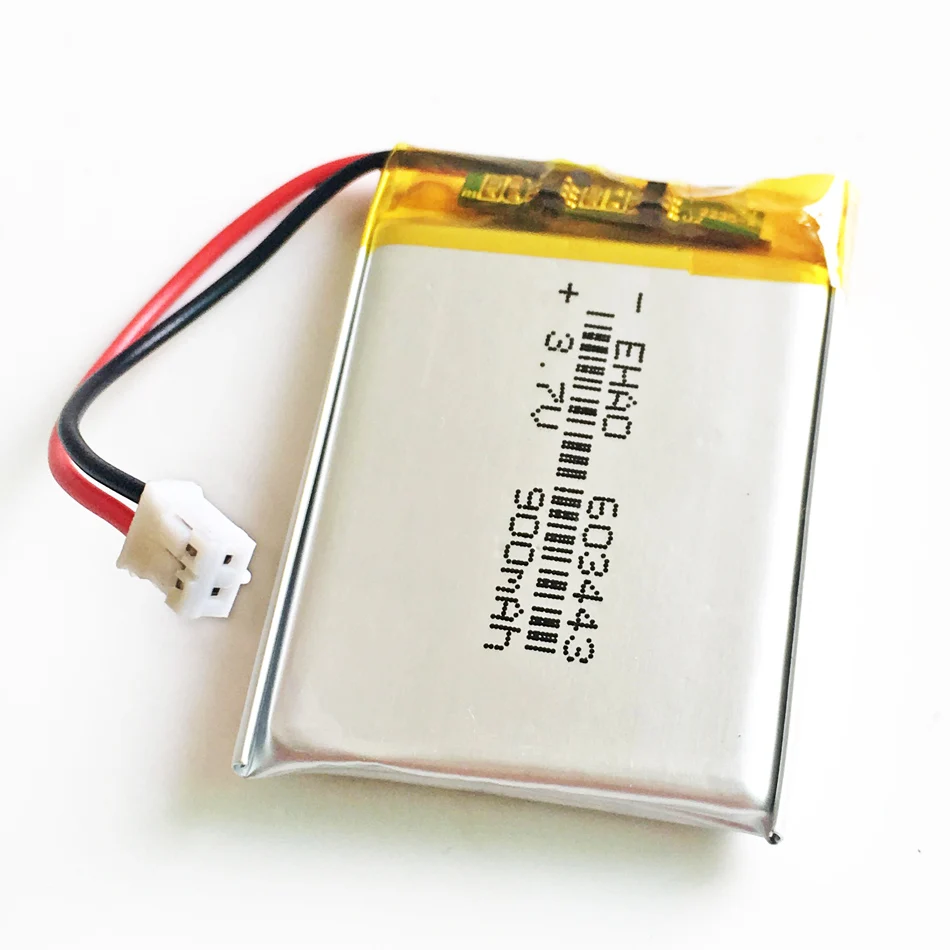 603443 JST PH 2 0 мм 2pin 900 мАч литий-полимерная аккумуляторная батарея 3 7 В для MP3 GPS