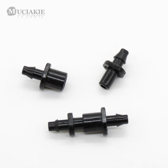 Muciakie 20Pcs Double 1/4 ' Barb Csatlakozók Micro Drip Öntözőszerelvények 2-Út Egyenlő Kapcsolási Adapter Ízület 4/7 Mm-Es Tömlőhöz - Image 5