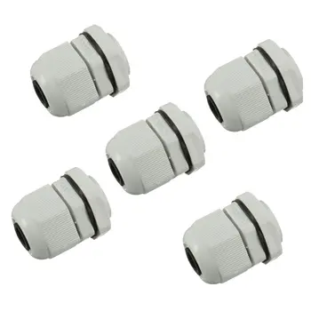 

5 x M20 20mm White Waterproof Compression Cable Stuffing Gland Lock