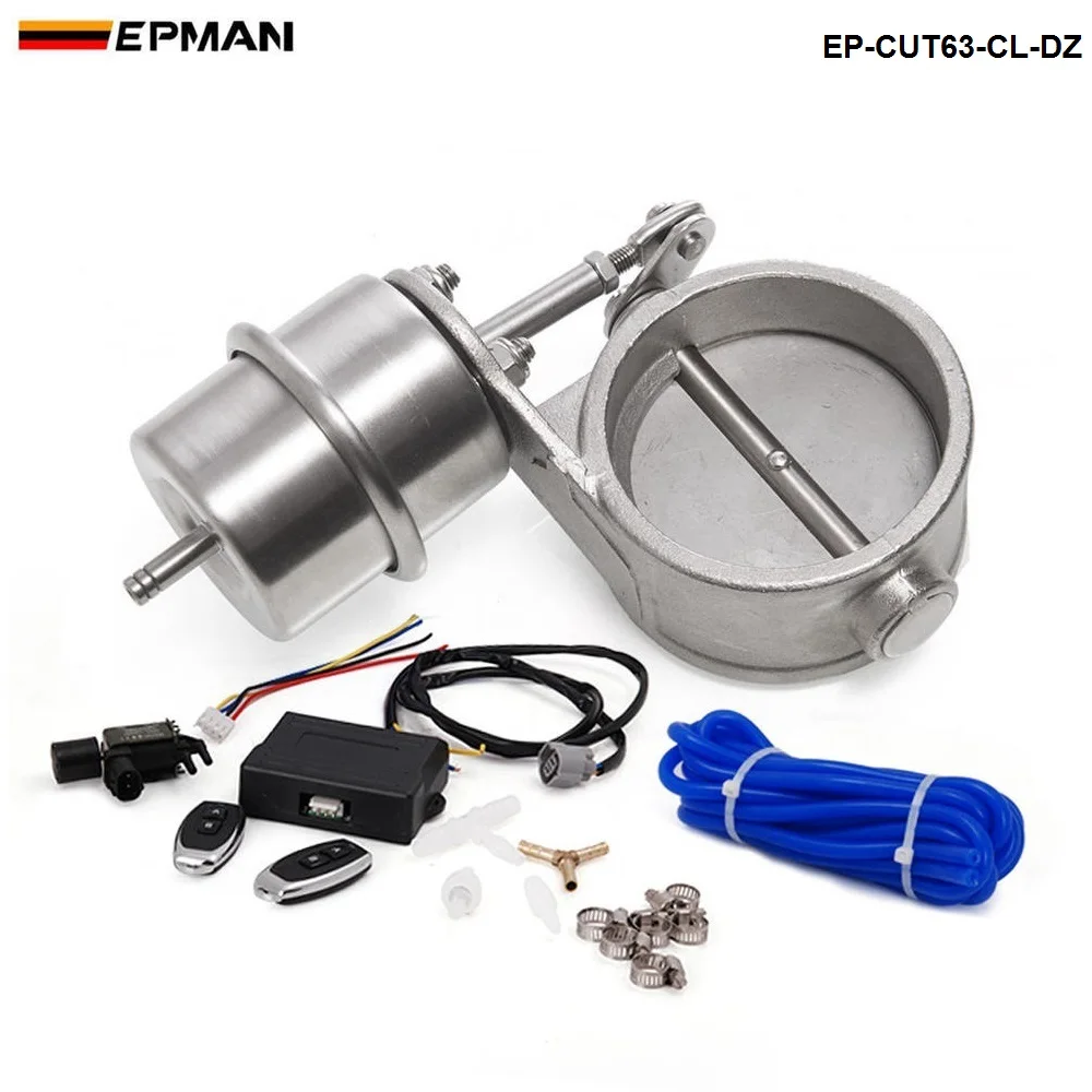 Exhaust Control Valve Set With Vacuum Actuator CUTOUT 2.5" 63mm Pipe