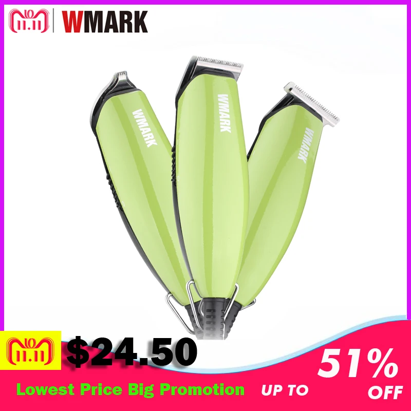 

WMARK 2018 3 in 1 hair trimmer Beard Trimmer shaver Professional Hair Clipper Universal voltage cutiing and style clipper
