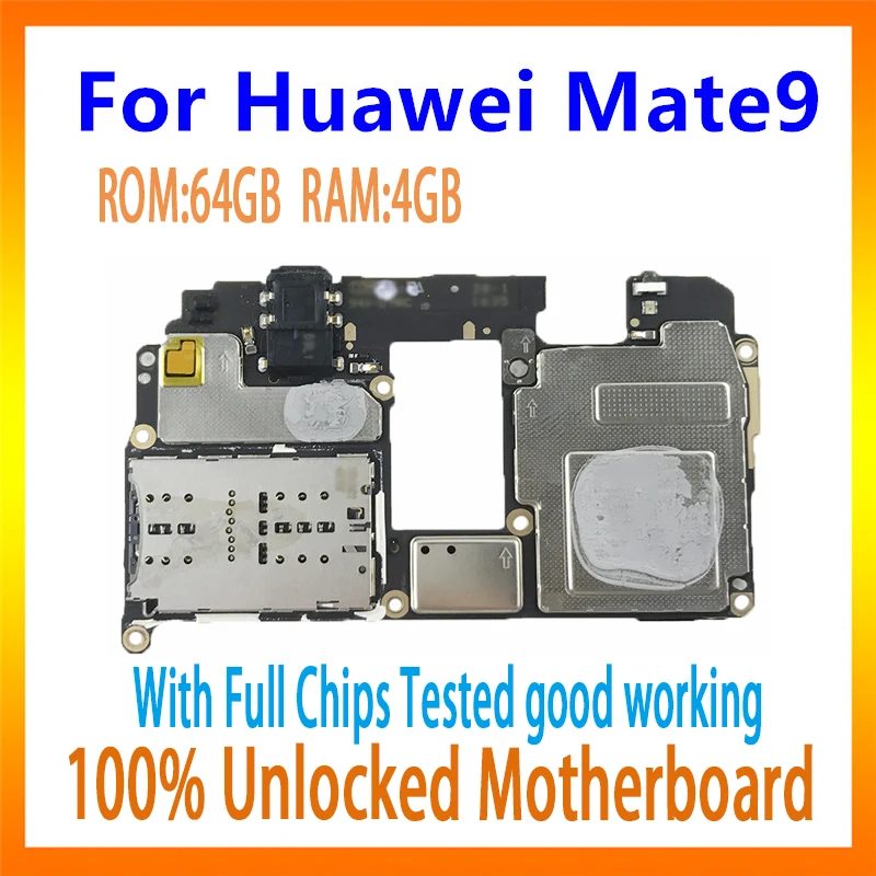 Оригинальная материнская плата mate 9 для Huawei mate 9 материнская плата 64G-4G материнская плата mate 9 карта/плата разблокированная логическая плата с чипами протестирована