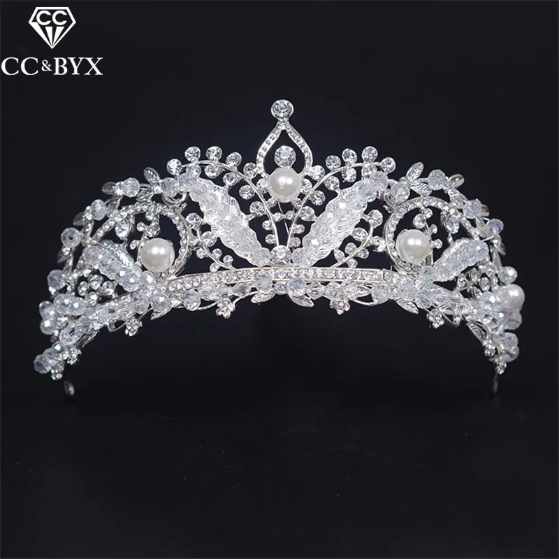 CC tiaras y coronas grandes de estilo barroco, accesorios para el