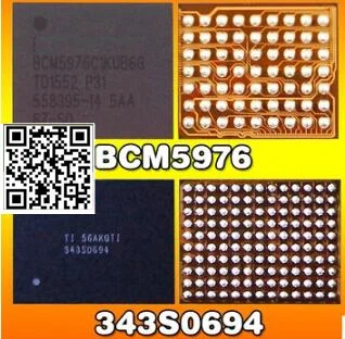 

1pair (2pcs) white+black touch digitizer screen ic chip for IPHONE 6 6+ 6plus U2402 343S0694 + U2401 BCM5976 BCM5976C1KUB6G