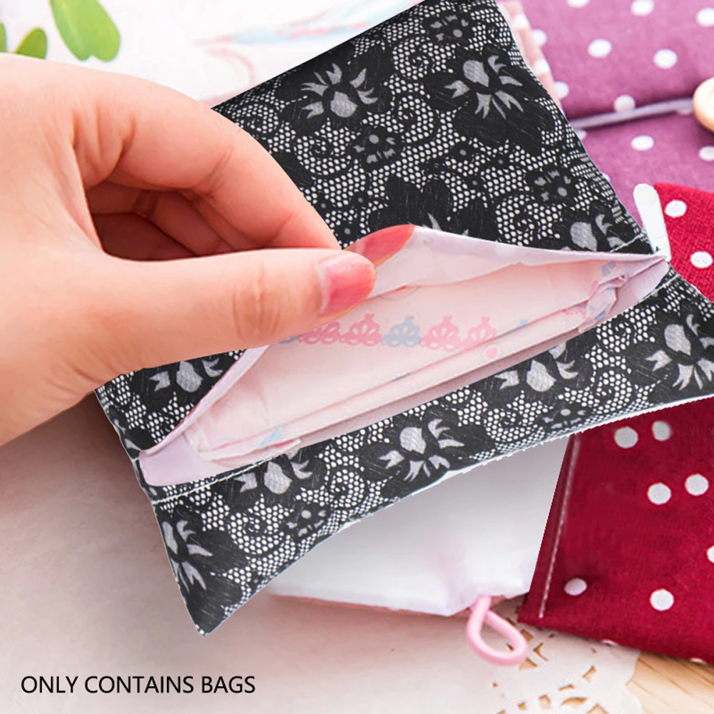 

Waterproof Zip Wet Bag Menstrual Aunt Towel Pouch Reusable Storing Mama Cloth Sanitary Diaper Nappy Maternity Pad Print Bag