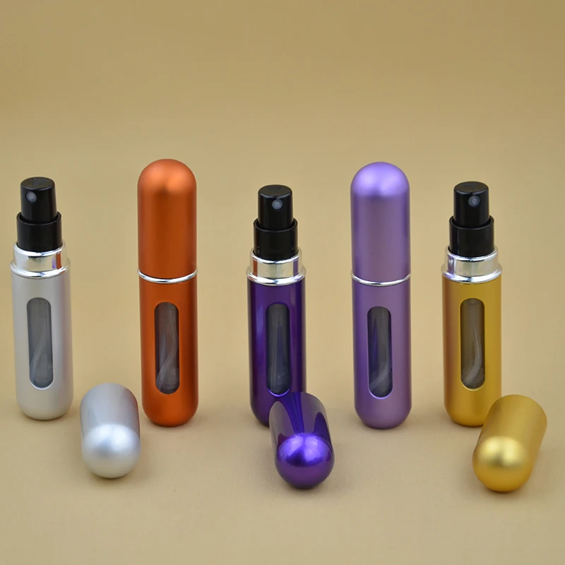 5ML Empty Travel Mini Portable Refillable Perfume parfum Atomizer Spray Bottles cosmetic containers  For Spray Scent Pump Case