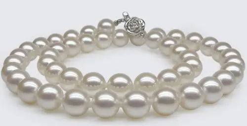 

FREE shipping>>>>>>Stunning 17"12-14mm natural south sea genuine white pearl necklace 80488RA new