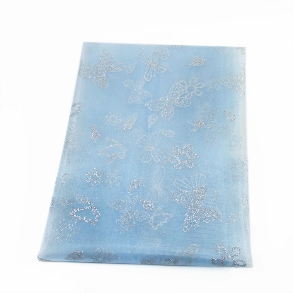 2"* 58" 50*145 см вышивка бабочки блестящая Пряжа Ткань, материалы ручной работы для изготовления ткани швейная кукла тильда, 1Yc2511