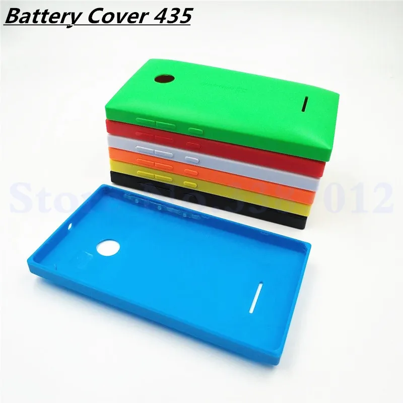 Nuova Custodia Per Nokia Lumia 435 432 N435 Cover Posteriore Per Batteria Con Pulsanti Del Volume Di Alimentazione