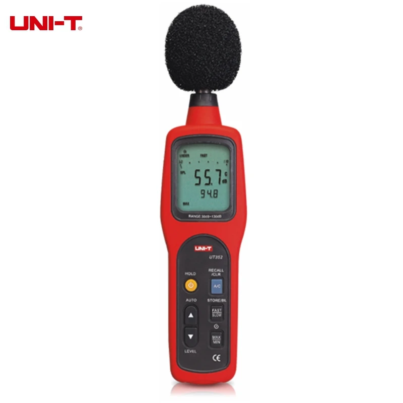 

UNI-T UT352 Digital Sound Level Meter 30~130dB Noise Monitor Testers High Alarm Data Logging