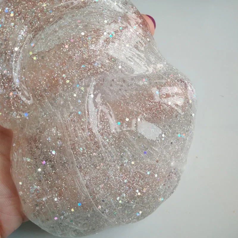 50 г креативная прозрачная ручная резинка прозрачный Пластилин сверкающий кристалл слизи светильник из глины декомпрессия Fimo Mud игрушки Doh детский подарок