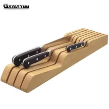GXYAYYBB Модная креативная бамбуковая подставка под ножи деревянный керамический нож блок вентилируемая сушилка для ножей стойка высокого качества кухонные аксессуары