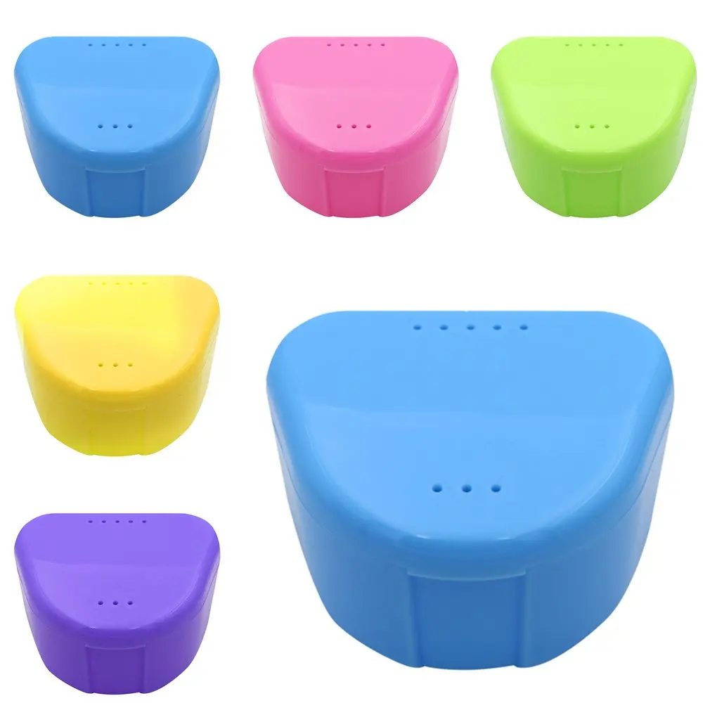 Dental Retainer Box Dental Brace False Teeth Storage Case Box