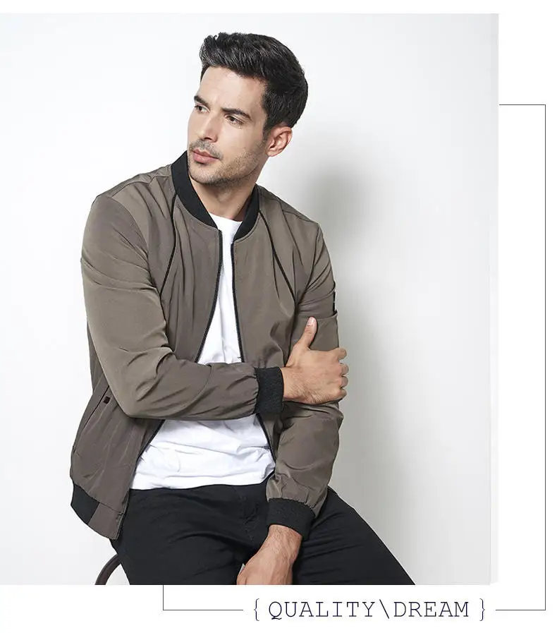 MuLS 2019 Spring Jacket Men Autumn Mandarin Baseball Collar Jacket Coat Suede Spring Mens Male Fit Outwear Size M-4XL Drop-Ship14