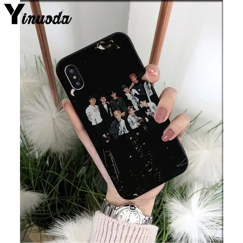 Yinuoda Kpop exo DIY красивые аксессуары для телефонов, чехол для Apple iPhone 8 7 6 6S Plus X XS MAX 5 5S SE XR Чехол для мобильного телефона s