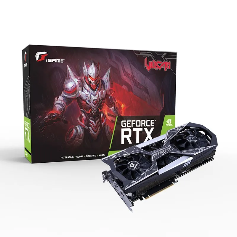 Красочная видеокарта GeForce RTX 2060 GPU, видеокарта iGame Vulcan X OC, настольный ПК, 6 ГБ, GDDR6, TU106-200A, 192bit, PCI-E X16(3,0) OC