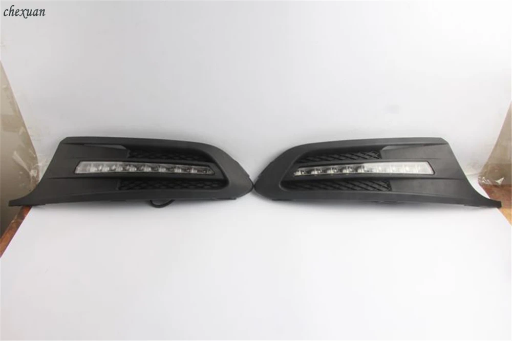 Cscsnl 1 набор 12v светодиодный для Volkswagen VW Jetta Sagitar 2012 2013 DRL Габаритные огни дневного света ABS колпак противотуманных фар