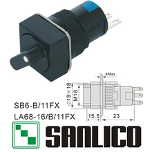 Interruptor de botão rotativo seletor dois ou três posição xb6ecd232f xb6ecd222f xb6ecd221f la68 las1 lay16 sb6b/11fx 16mm