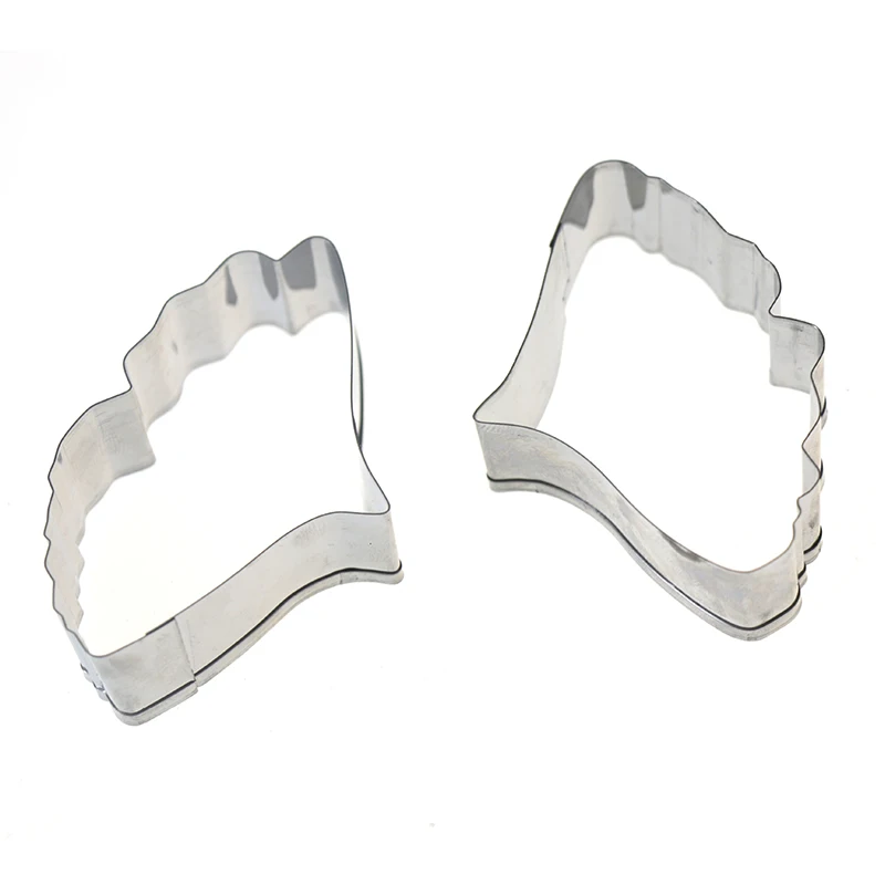 Ginkgo Leaf Shape Biscuit Fondant Cake Cookie Baking Mold Stainless Steel LE