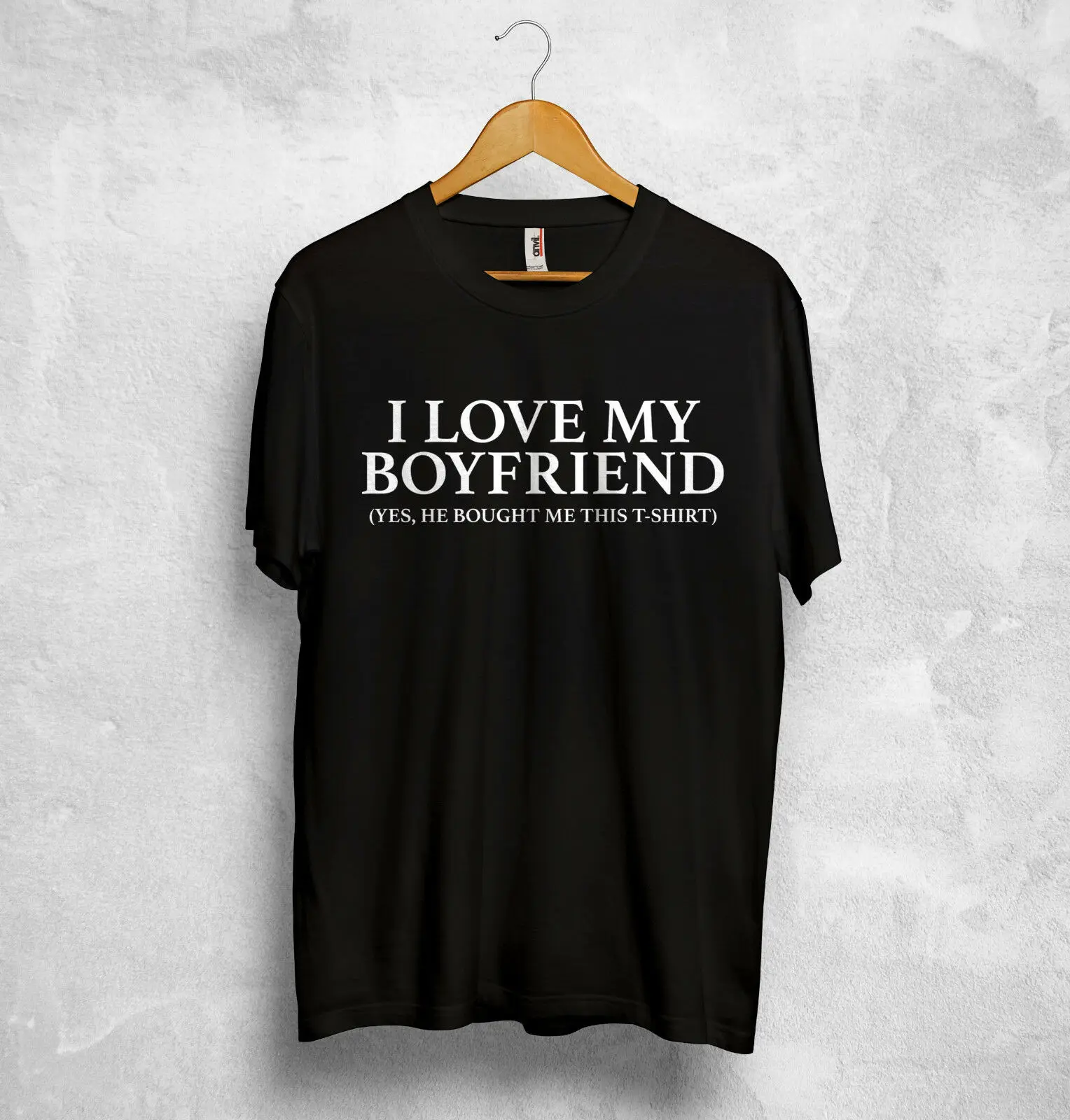 I Love My Boyfriend футболка для девочек подарок на день Святого Валентина пара забавная