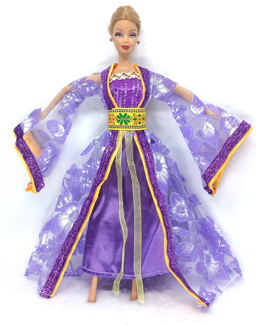 

NK One Set Moroccan dress Princess Doll Sinicism Dress Kimono Gown classical Clothing For Barbie Doll Children Kids Gift 030D