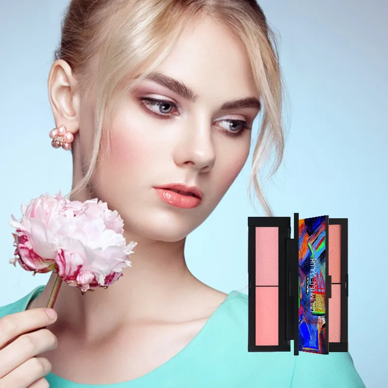 HENLICS Beauty Product Series Wonderful 2 Color Makeup Blush Face unlimited color fairy Blusher Powder Palette Cosmetic  (24)