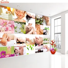 Shinehome-SPA салон нейл-арта массажный магазин 3 d обои для гостиной 3d стены рулоны стены бумаги рулон стены бумаги s Papel де Parede