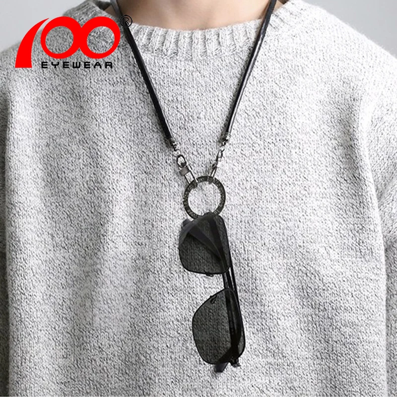 

Leather popular cord for glasses accessories Vintage high quality sunglasses glasses chain #EC1101