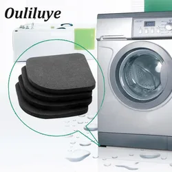 4PCS/Set Black Rubber Leg Anti-Vibration Non-Slip Mat Refrigerator Chair Desk Feet Mats Washing Machine Shock Absorbing Pads 4PCS/Set Black Rubber Leg Anti-Vibration Non-Slip Mat Refrigerator Chair Desk Feet Mats Washing Machine Shock Absorbing Pads