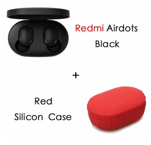 Xiaomi Redmi Airdots TWS Bluetooth 5,0 наушники стерео беспроводной Активный шумоподавление с микрофоном громкой связи Наушники с управлением AI - Цвет: Черный