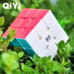 Магические кубики QiYi Warrior W 3x3 новый гладкий дизайн Cubo Magico Скорость Cube классические обучающие игрушки для детей Rubis Cube MF3SET