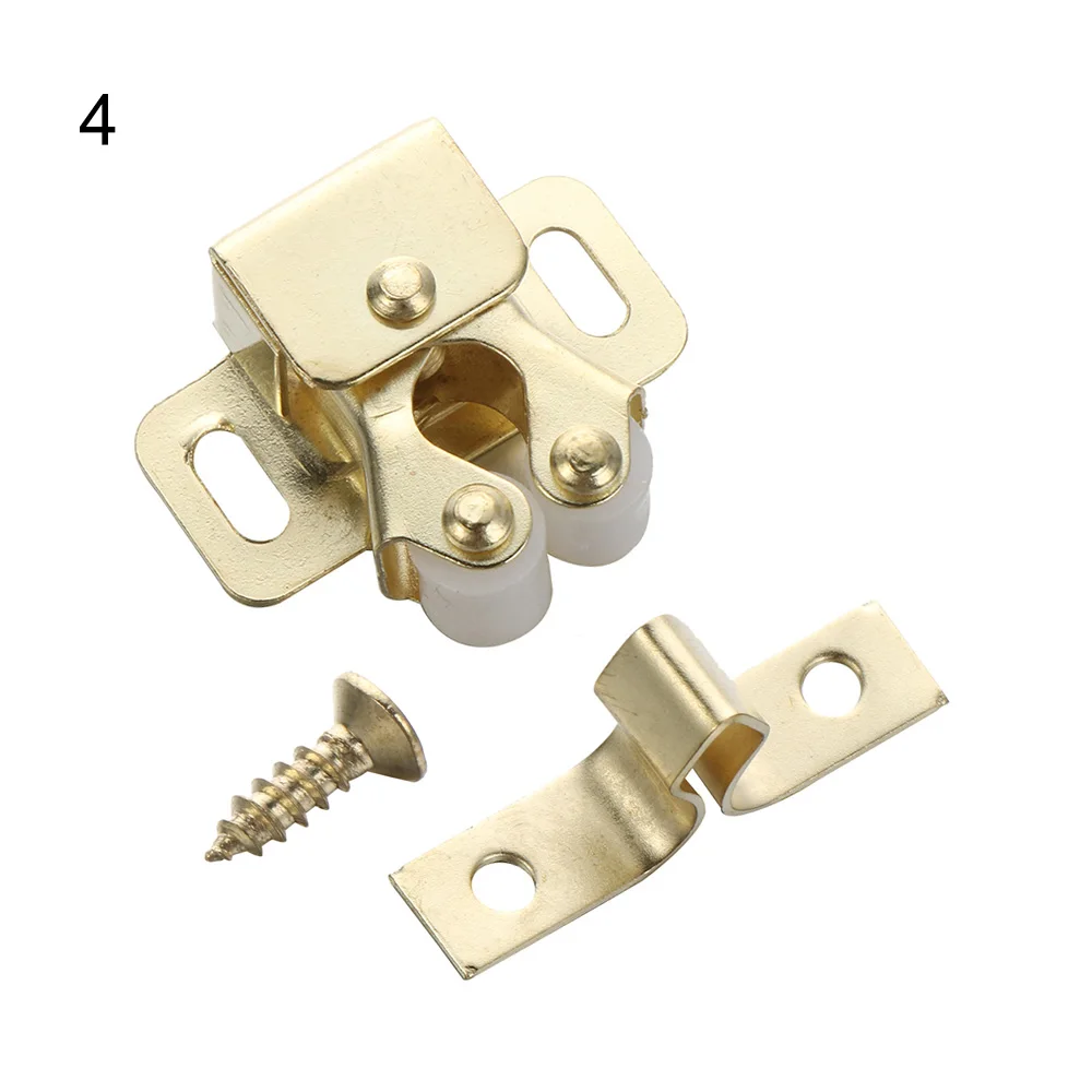 2 шт. дверные Стопорные стопоры, Буфер Заслонки, магнитные дверные Захваты шкафа с винтами для шкафа, фурнитура для мебели - Цвет: 4