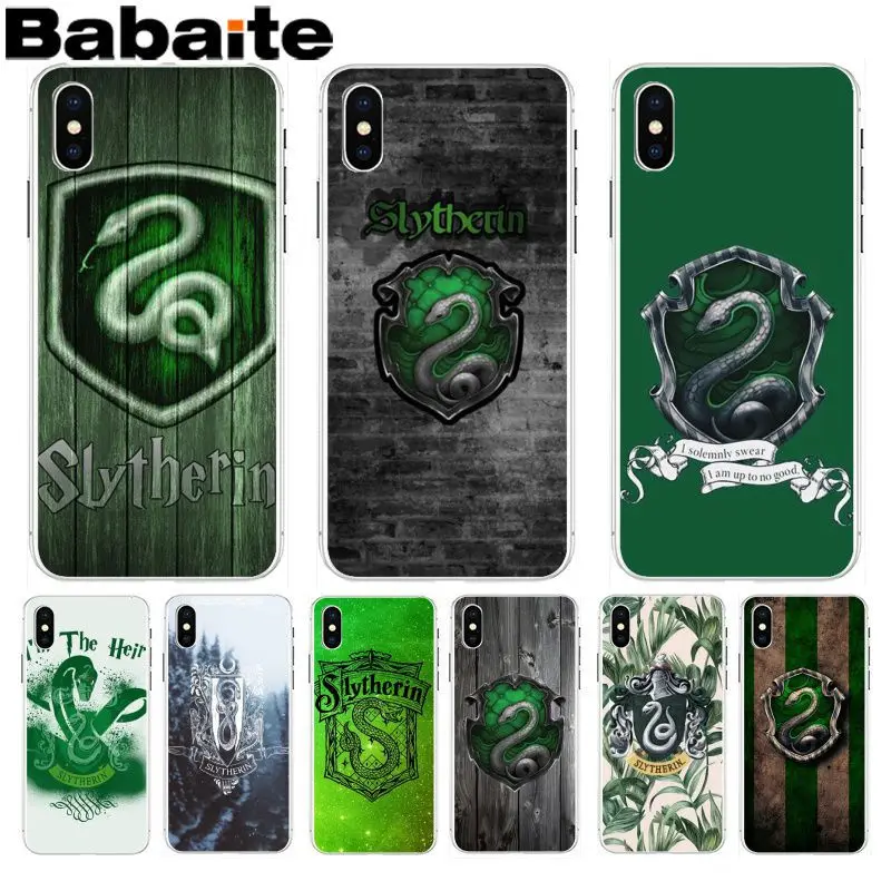 

Babaite Harry Potter Slytherin snake Hot Printed Cool Phone Accessories case for iPhone 8 7 6 6S Plus X XS max 10 5 5S SE XR